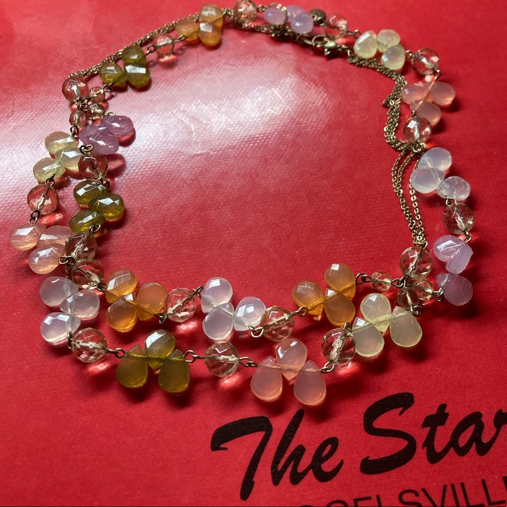 Beaded statement necklace